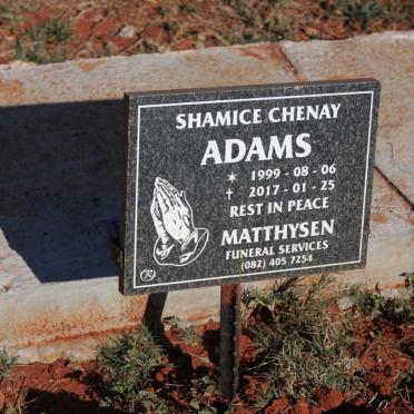 ADAMS Shamice Chenay 1999-2017