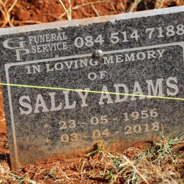 ADAMS Sally 1956-2018