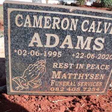 ADAMS Cameron Calvin 1995-2020