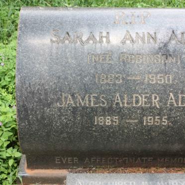ADAM James Alder 1885-1955 &amp; Sarah Ann ROBINSON 1883-1950 :: PIPER James Kevin 1949-1971