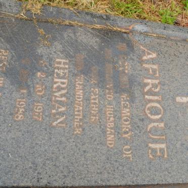 AFRIQUE Herman 1917-1988