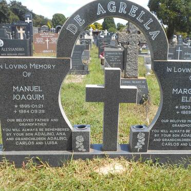 AGRELLA Manuel Joaquim, de 1895-1984 &amp; Margaret Eliza 1903-1969