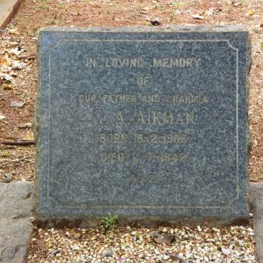 AIKMAN G.A. 1906-1942