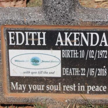 AKENDA Edith 1972-2018