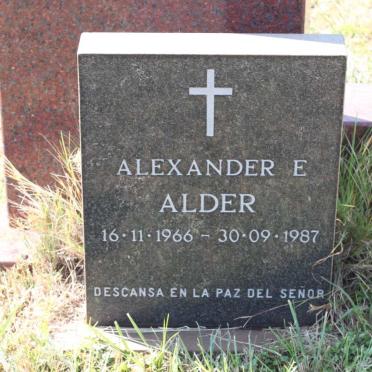 ALDER Alexander E. 1966-1987