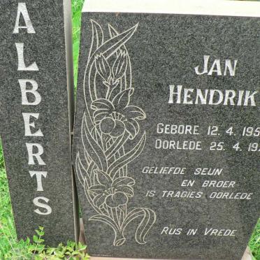 ALBERTS Jan Hendrik 1953-1977