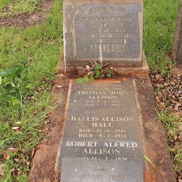 ALLISON Thomas John 1916-2011 :: ALLISON Mary Agnes 1889-1949