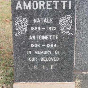 AMORETTI Natale 1899-1973 &amp; Antoinette 1906-1984