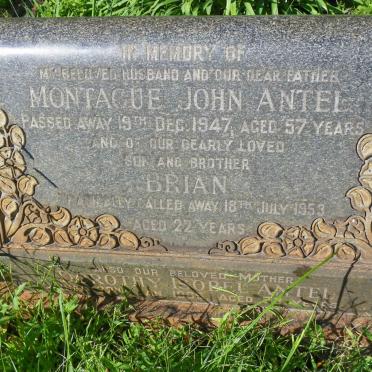 ANTEL Montague John -1947 &amp; Dorothy Isobel -1965 :: ANTEL Brian -1953