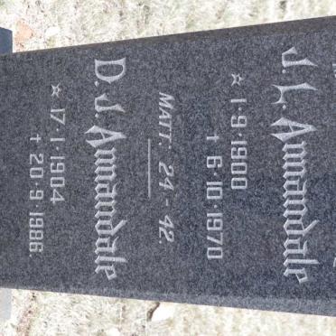 ANNANDALE J.L. 1900-1970 &amp; D.J. 1904-1986