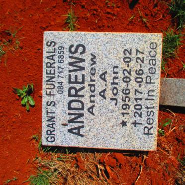ANDREWS Andrew A.A. John 1956-2017