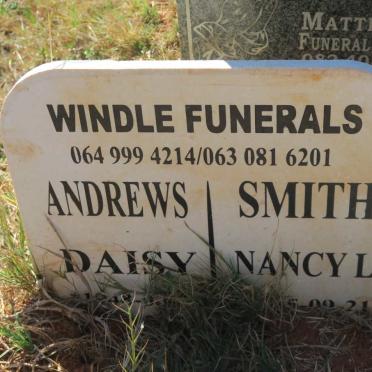 ANDREWS Daisy 1948-? :: SMITH Nancy Lorraine 1965-2018
