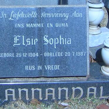 ANNANDALE Elsie Sophia 1904-1987