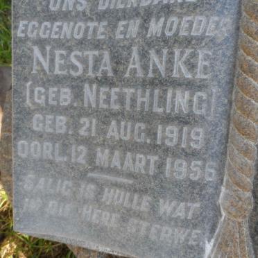 ANKE Nesta nee NEETHLING 1919-1956