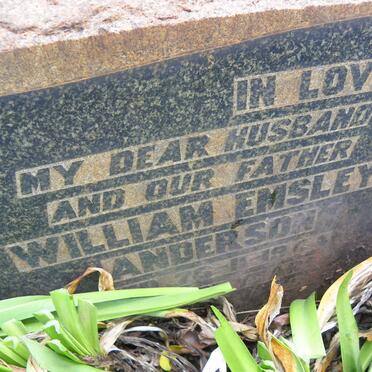 ANDERSON William Emsley -1944 &amp; Marion Elizabeth