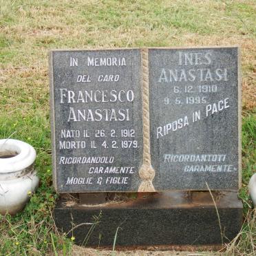ANASTASI Francesco 1912-1979 &amp; Ines 1910-1995
