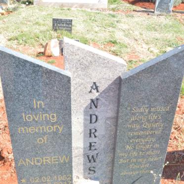 ANDREWS Andrew 1952-2017