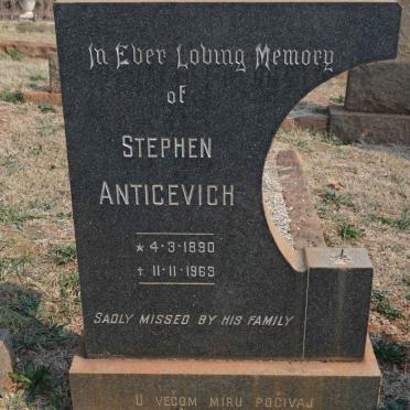 ANTICEVICH Stephen 1890-1963