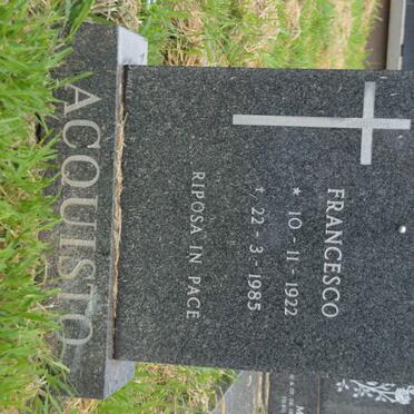 ACQUISTO Francesco 1922-1985