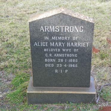 ARMSTRONG Alice Mary Harriet 1885-1965