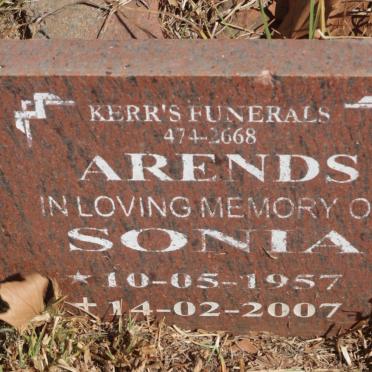 ARENDS Sonia 1957-2007