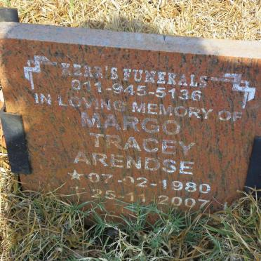 ARENDSE Margo Tracy 1980-2007
