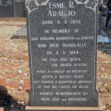 ARAUJO Esme R. 1935-1964
