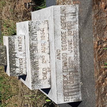 ASPELING Frederick Edward George -1956 &amp; Minnie Emelia -1954