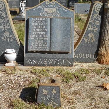 ASWEGEN Willem Jacobus Petrus, van 1921-1958