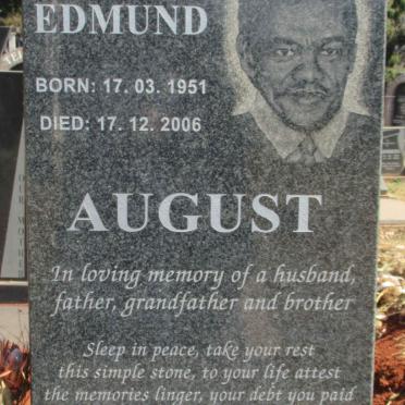 AUGUST Peter Edmund 1951-2006