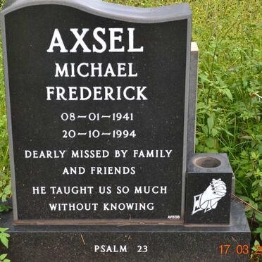 AXSEL Michael Frederick 1941-1994