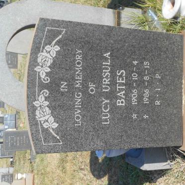 BATES Lucy Ursula 1906-1986