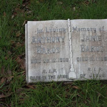BAKOS Anthony -1966 &amp; Janie -1990