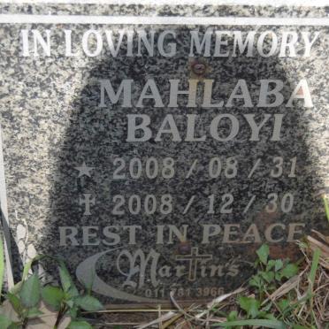 BALOYI Mahlaba 2008-2008