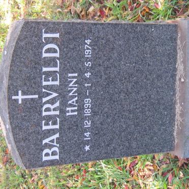 BAERVELDT Hanni 1899-1974