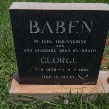 BABEN George 1940-1992