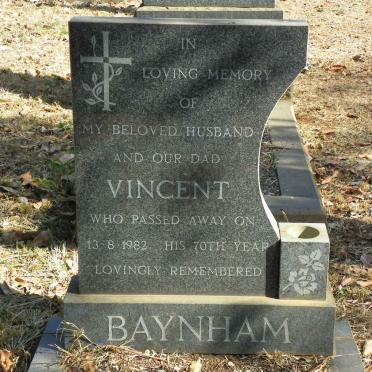 BAYNHAM Vincent -1982