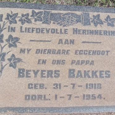BAKKES Beyers 1918-1954