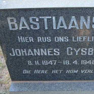 BASTIAANSE Johannes Gysbert 1947-1948