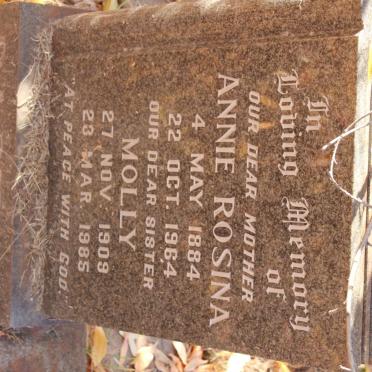 BASTON Annie Rosina 1884-1964 :: BASTON Molly 1909-1985