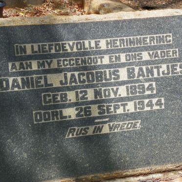 BANTJES Daniel Jacobus 1894-1944