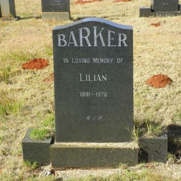 BARKER Lilian 1891-1976