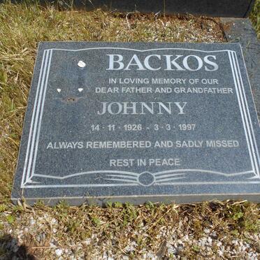 BACKOS Mickey 1922-1994 &amp; Deba -1970 :: BACKOS Johnny 1926-1997 :: BACKOS Jeanette 1933-1977