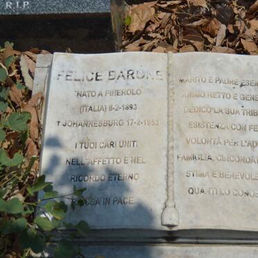 BARONE Felice 1893-1953