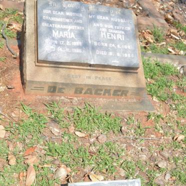 BACKER Henri, de 1881-1955 &amp; Maria 1889-1966