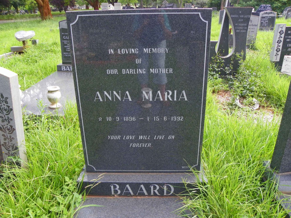 BAARD Anna Maria 1896-1992