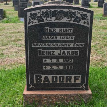 BADORF Heinz Jakob 1952-1969