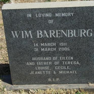 BARENBURG Wim 1911-2005