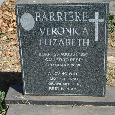 BARRIERE Veronica Elizabeth 1924-2005