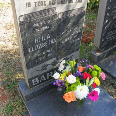 BARNARD Heila Elizabeth 1899-1991